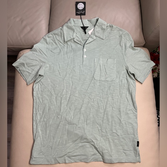 NWT - Good Man Brand Men’s Camp Collar Polo Shirt - Size L - Picture 5 of 10